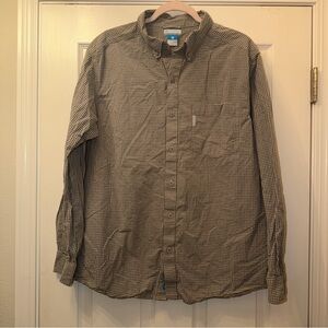 Columbia Men's Checkered Shirt - grey & cream